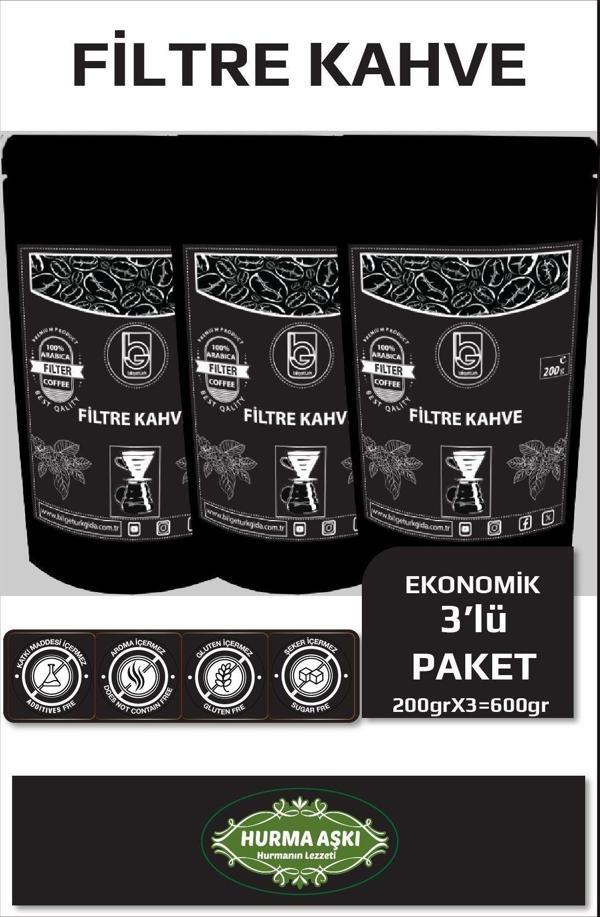 Hurma Aşkı Bilgetürk Filtre Kahve 200Grx3=600Gr - Image 1