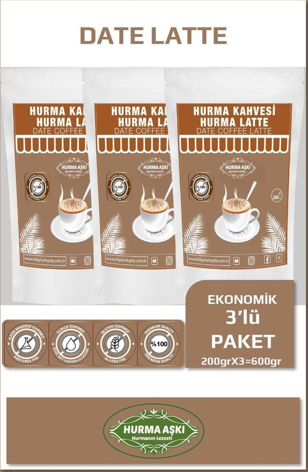 Hurma Aşkı Hurma Latte 200Grx3=600Gr - Image 1