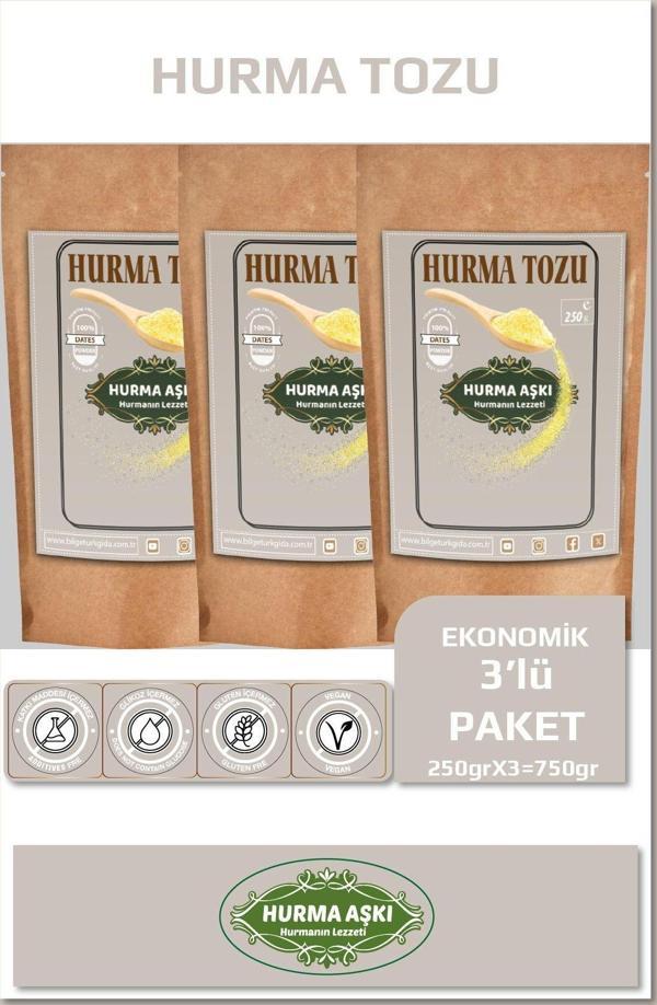 Hurma Aşkı Hurma Tozu 250Grx3=750Gr - Image 1