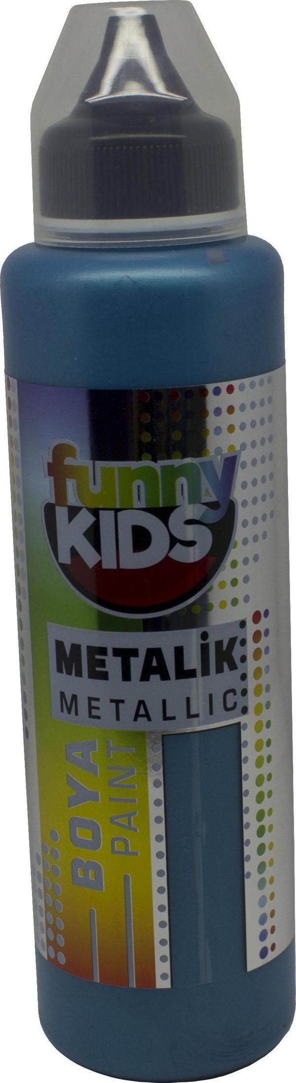 Funny Kids Metalik Boya 500cc - 2324 Turkuaz - Image 1