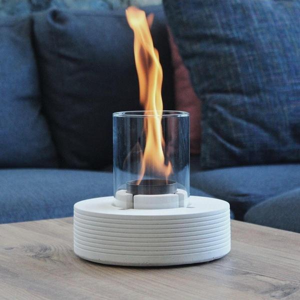 TABART Pure-Fire V.3 Bacasız Beton Masaüstü Şömine 1Lt Bioethanol Şömine Yakıtı - Image 1