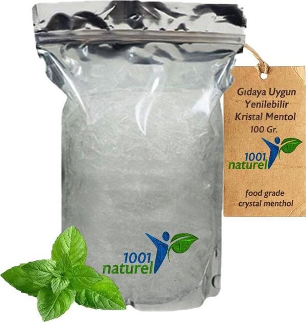 Kristal Mentol Gıdaya Uygun Yenilebilir Granul Crystal Menthol 100GR - Image 1