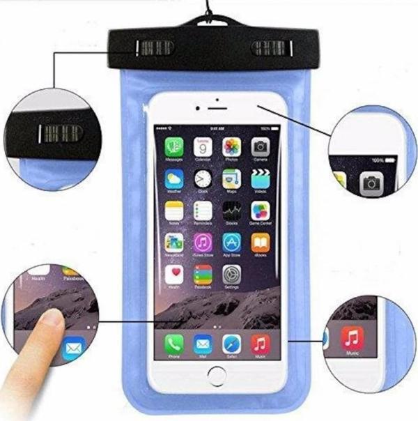 Gogo Telefon Kılıfı Su Geçirmez Renkli Universal ( Boyun İpli ) - Image 1