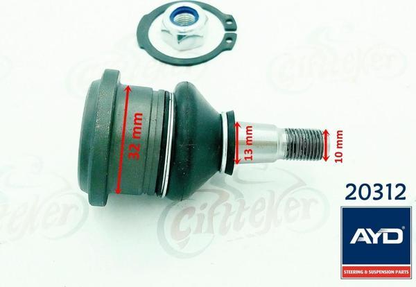 Motospartan Atv Lx200 Alt-üst Rotil Büyük Segmanlı 20312 10-13-32 Mm - Image 1