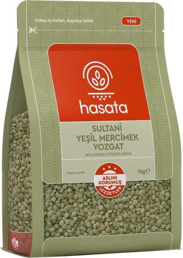 Hasata Yozgat Sultani Yeşil Mercimek 1000 gr - Image 1