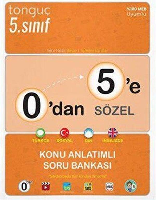 0'dan 5'e Sözel Konu Anlatımlı Soru Bankası - Tonguç Akademi - Image 1