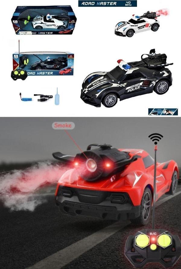 Dekantoys Kuzgun Uzaktan Kumandalı Şarjlı Duman Atan Işıklı Arabası - 1:18 Full Fonksiyon Arabası - Image 1