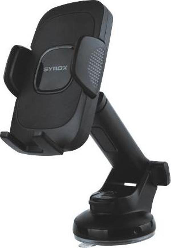 Syrox PH40 Açı Ayarlı Vantuzlu Araç İçi Telefon Tutucu - Siyah - Image 1