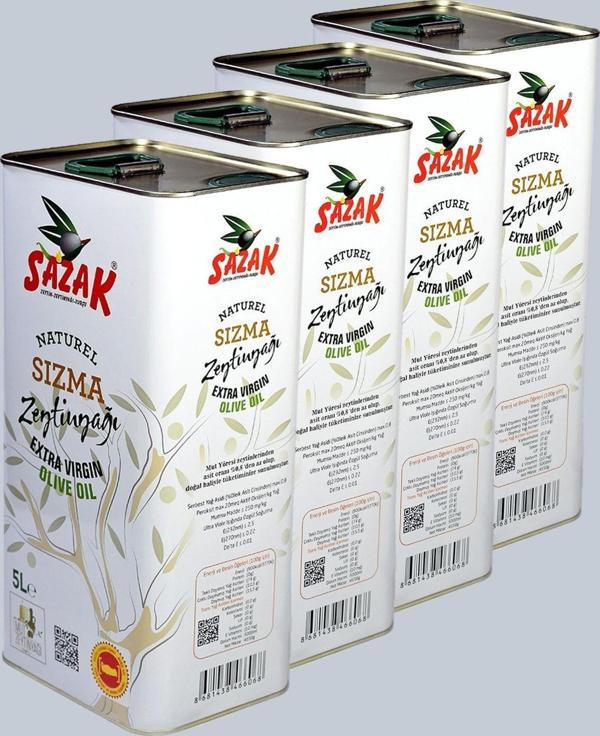 Sazak Zeytin Zeytinyağı Naturel Sızma Zeytinyağı 20 Lt - Image 1