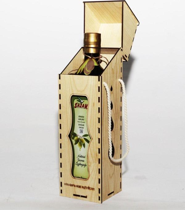 Sazak Zeytin Zeytinyağı Sazak Hediyelik 1 Lt. Erken Hasat Soğuk Sıkım Zeytinyağı - Image 1