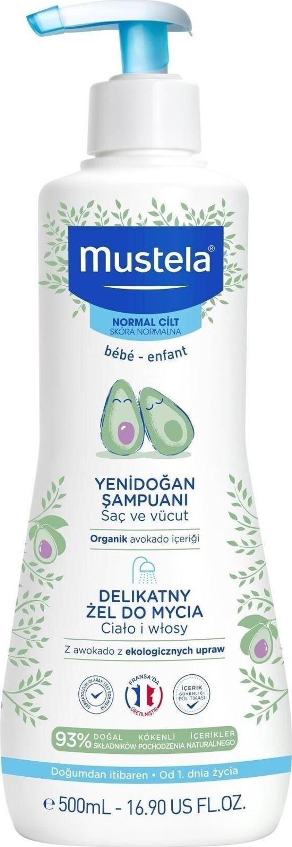 Mustela Gentle Cleansing Gel Yenidoğan Şampuanı 500 ml - Image 1