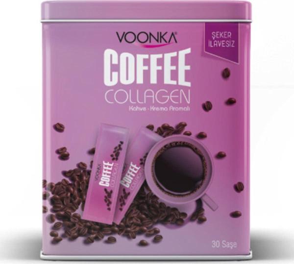 Voonka Coffee Collagen Cream 30 Saşe ( Kahve - Krema Aromalı, Şeker Ilavesiz ) - Image 1