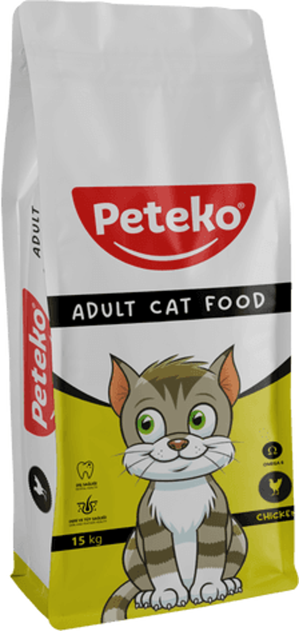 PETEKO YETİŞKİN KURU MAMASI TAVUKLU 15 KG - Image 1