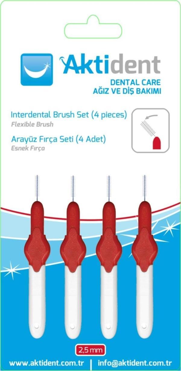 Megaxday Aktident Arayüz Fırça Seti 0,50 Mm Kırmızı 4 Adet - Image 1