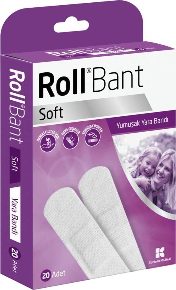 Roll Bant Soft Yumuşak Yara Bandı 20 Adet - Image 1