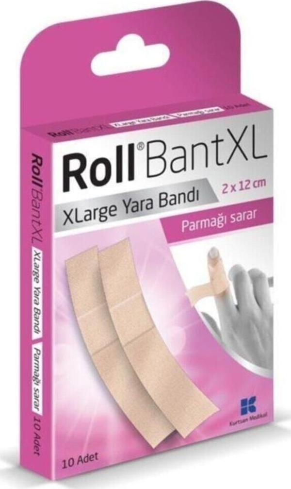Roll Bant Xl Ekstra Uzun Parmak Yara Bandı 2X12Cm 1Adet - Image 1