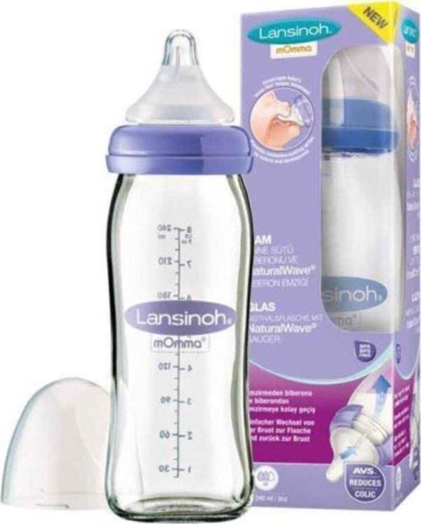 Lansinoh Natural Wave 240 Ml Cam Biberon - Image 1