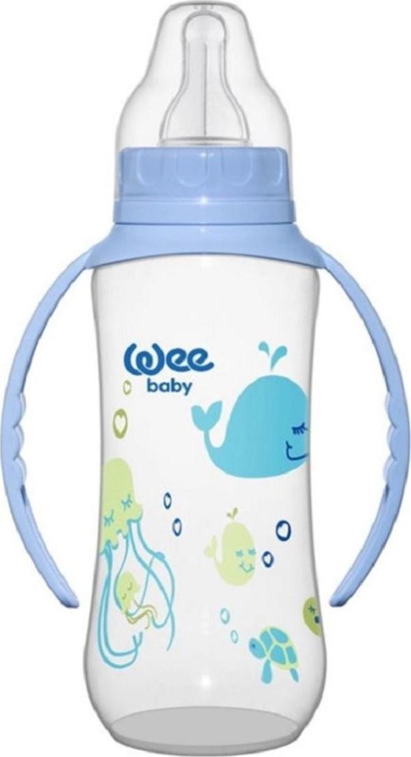 Wee Baby Silikon Kiraz Uçlu Kulplu Pp Biberon 270Cc - Image 1