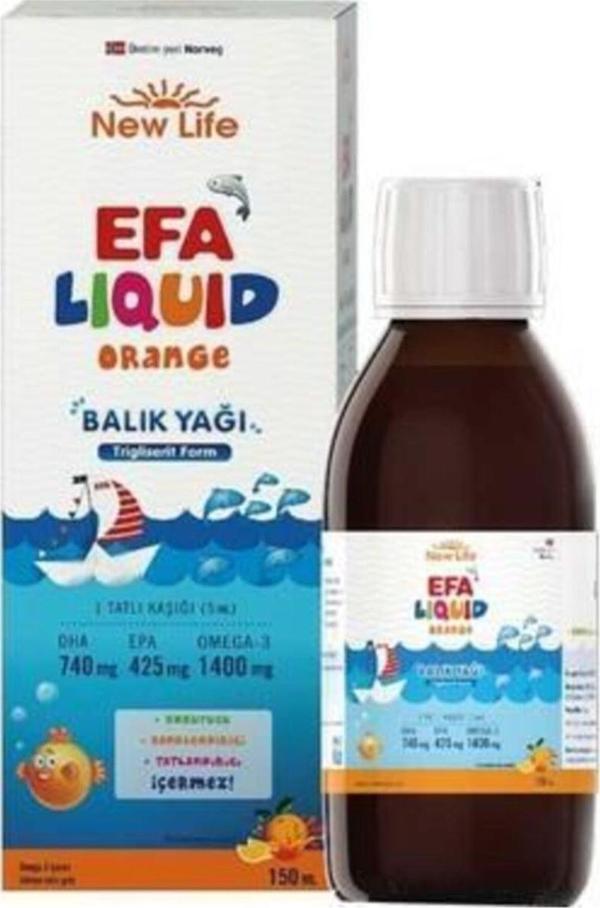 Dielen Newlife Acessories New_Life Efa Liquid Balık Yağı 150 ml Tutti Frutti  - Image 1