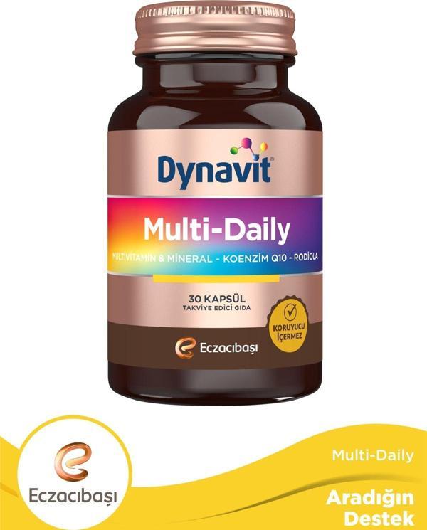 Dynavit Multi-Daily Multivitamin&Mineral-Koenzim Q10-Rodiola 30 Kapsül - Image 1