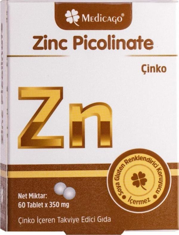 Medicago Zinc Picolinate Çinko 15Mg 60 Tablet - Image 1