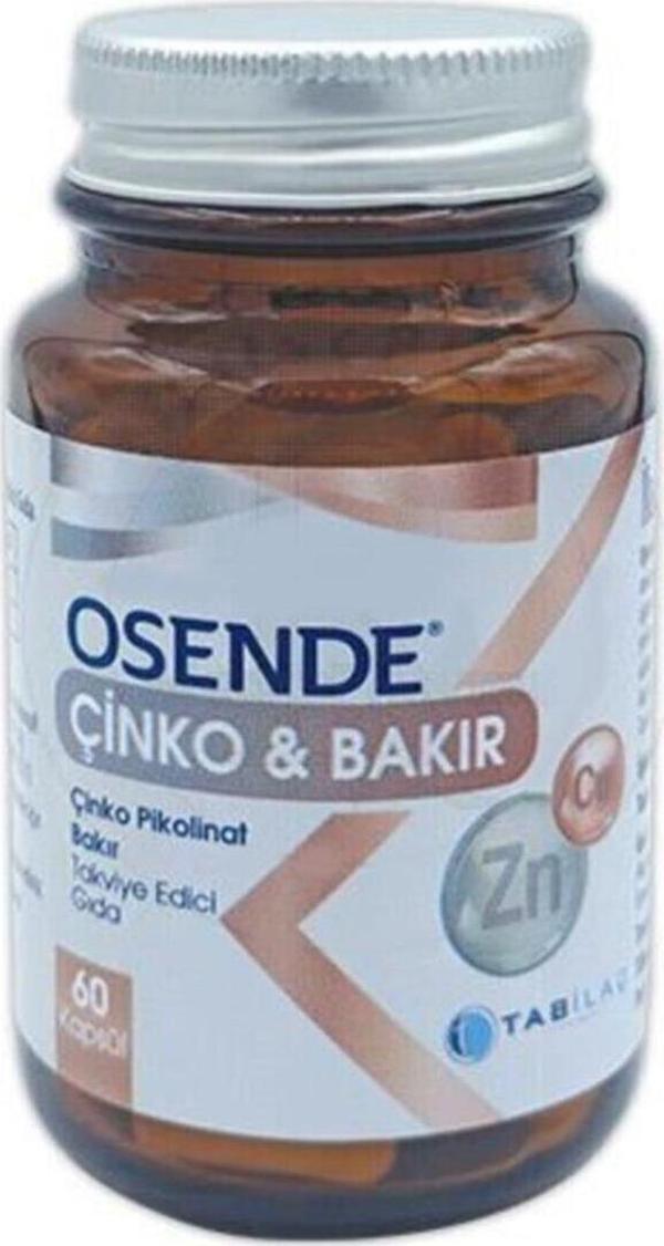 Osende Çinko & Bakır Takviye Gıda 60 Kapsül - Image 1