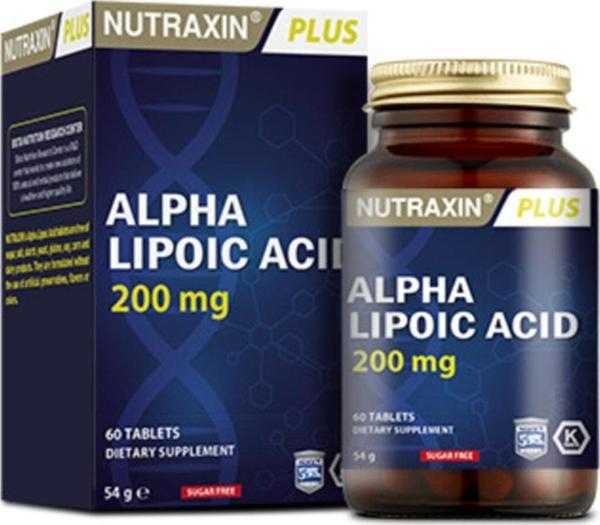 Nutraxin Alpha Lipoic Acid 200 Mg 60 Tablet - Image 1