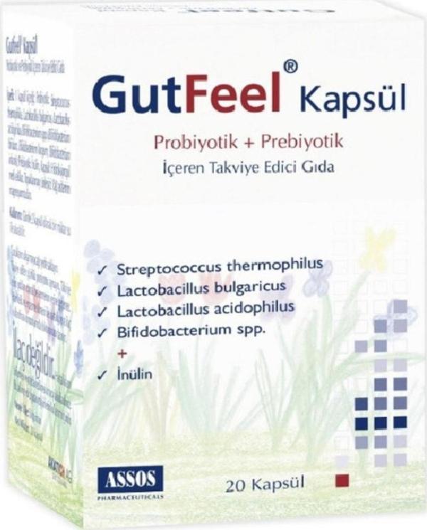 Assos Gutfeel Probiotik Prebiotik 20 Kapsül - Image 1