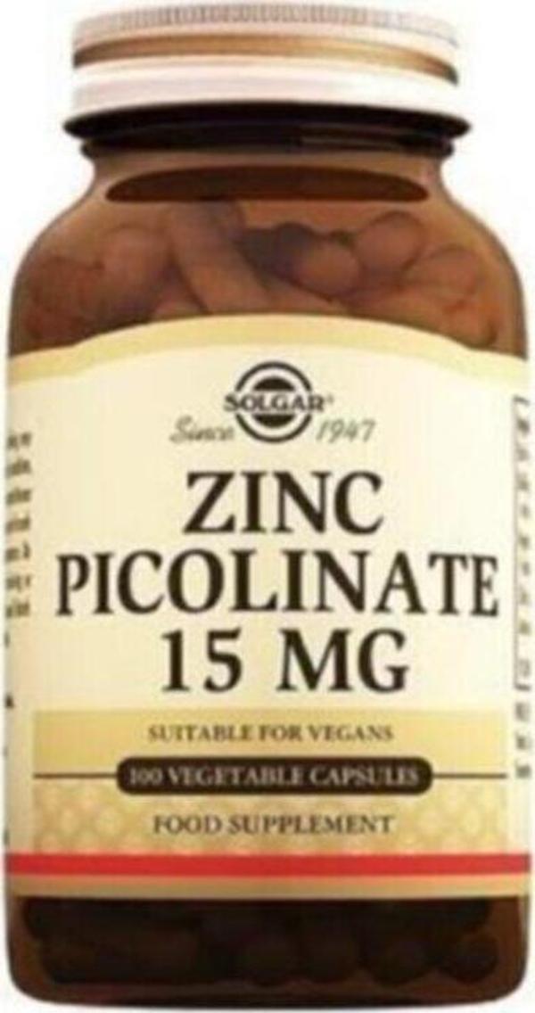 Solgar Zinc Picolinate 15 Mgr 100 Kapsül - Image 1