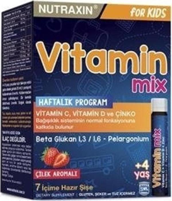 Nutraxin Vitamin Mix 7X25Ml Çocuklar Için - Image 1