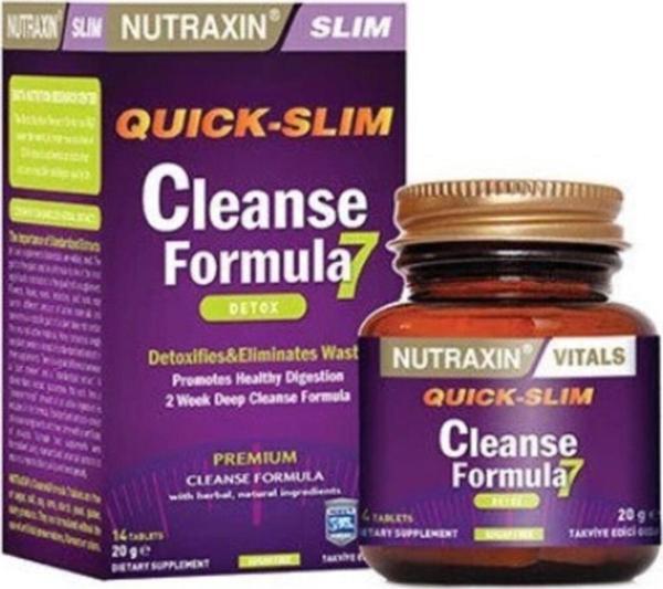 Nutraxin Quick Slim Cleanse Formula 7 Detox 14 Tablet - Image 1