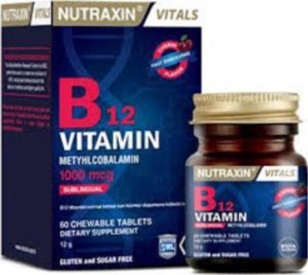 Nutraxin Vitamin B12 1000 Mgr 60 Tablet - Image 1
