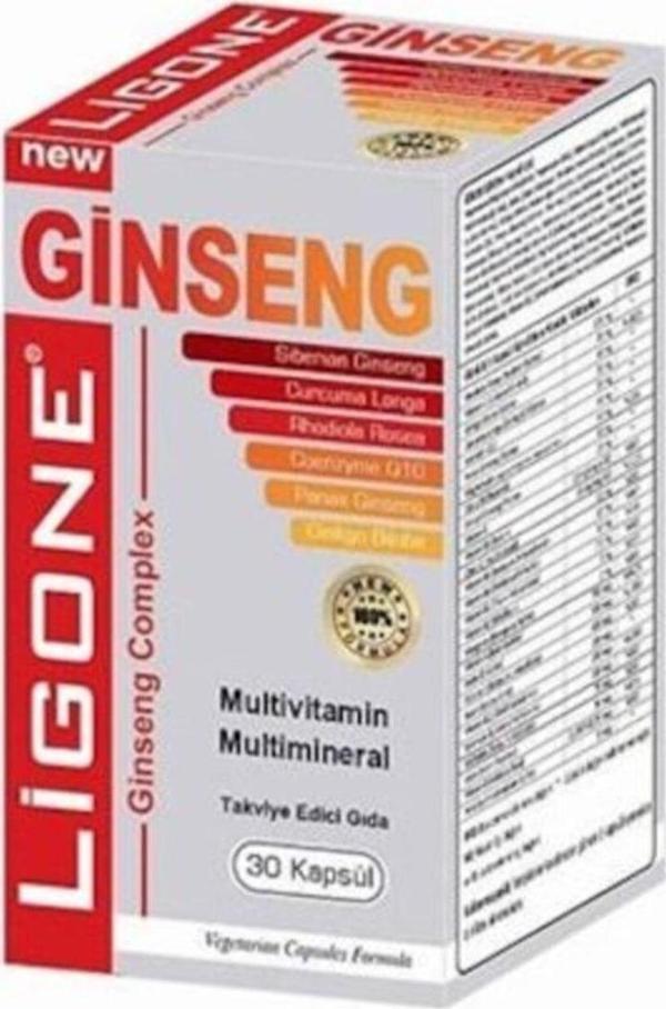 Ligrone grinsengr Q-10 Zerdeçal Multimineral 30 Kapsül - Image 1