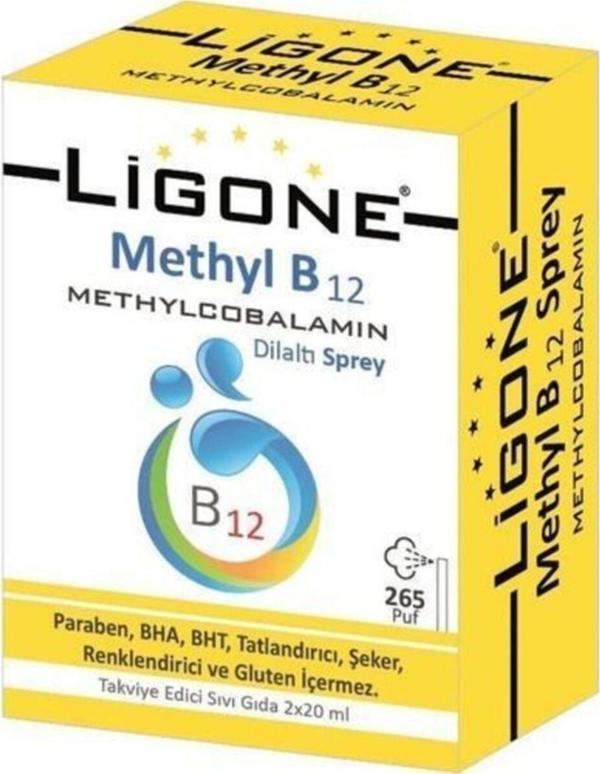 Ligrone Methyl B12 Dilaltı Sprey 2X20ml - Image 1