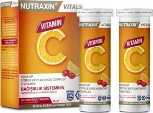 Nutraxin C Vitamini Çiğneme Tableti 28 Tablet - Image 1