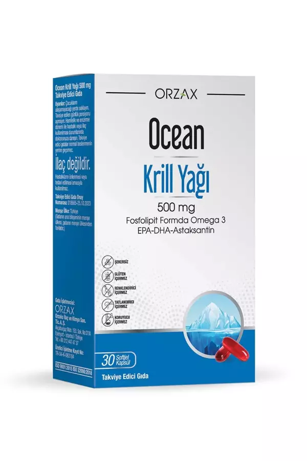 Ocean Krill Oil 500 Mg 30 Kapsül - Image 1