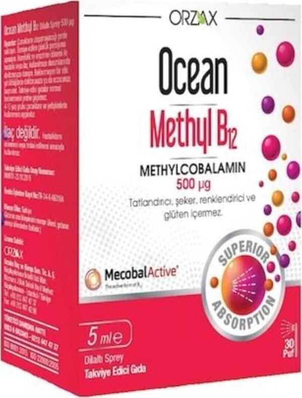 Ocean Methyl B12 Sprey 500 Mcgr 5 ml - Image 1