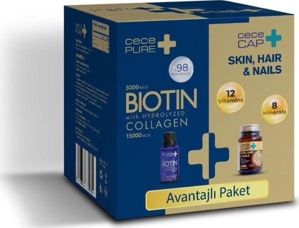 Cecemed Cecepure Biotin + Cececap 30 Kapsül Avantajlı Paket - Image 1