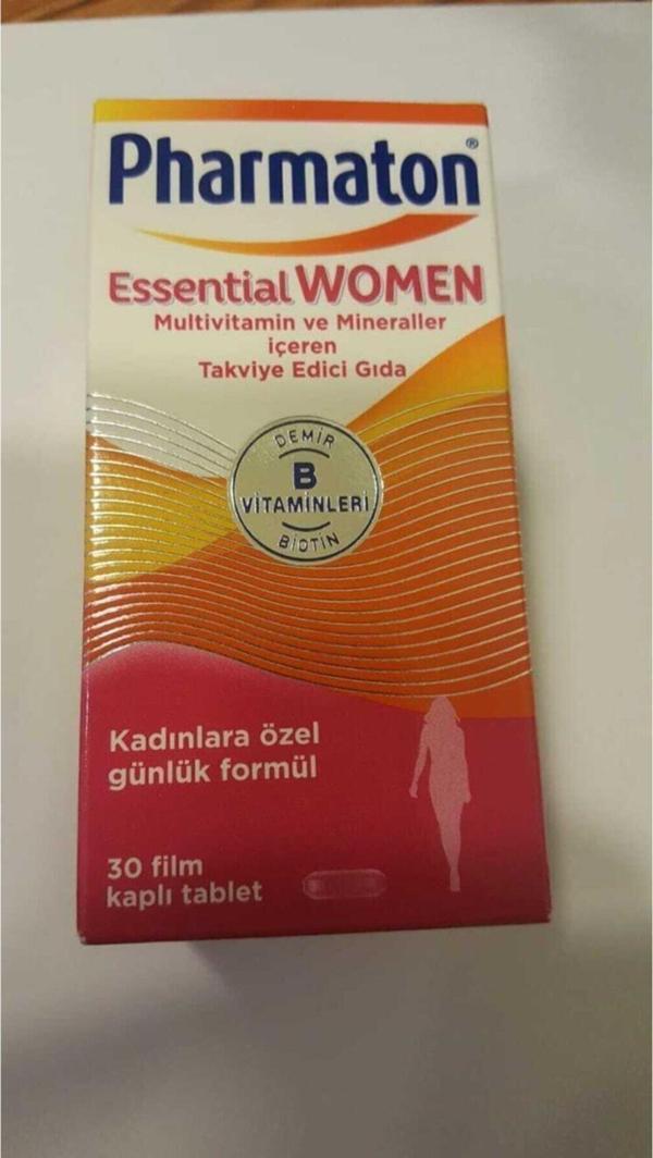 Pharmaton Essential Women Multivitamin Ve Mineral Içeren 30 Tablet - Image 1