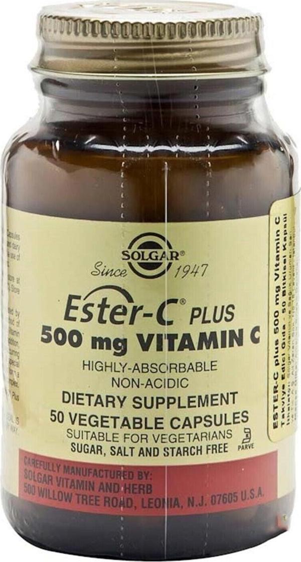 Solgar Ester-C Plus 500 Mg 50 Kapsül 033984010383 - Image 1