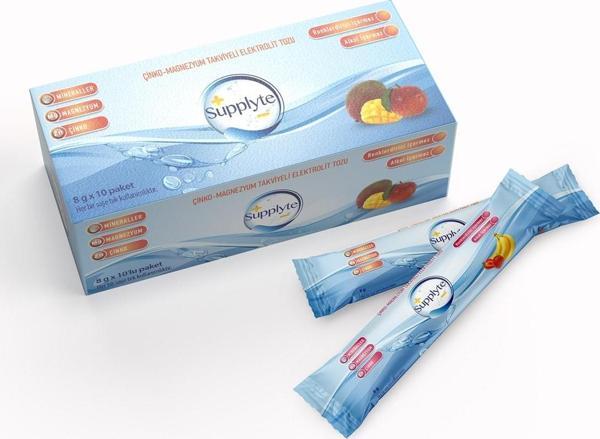 Enafarma Supplyte Seftali-Mango Elektrolit Tozu 12 Gr X 8 Adet - Image 1