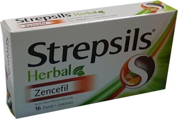 Strepsils Herbal Zencefil 16 Pastil - Image 1