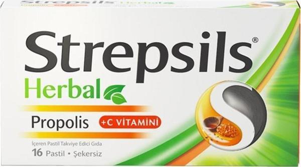 Strepsils Herbal Propolis 16 Pastil - Image 1
