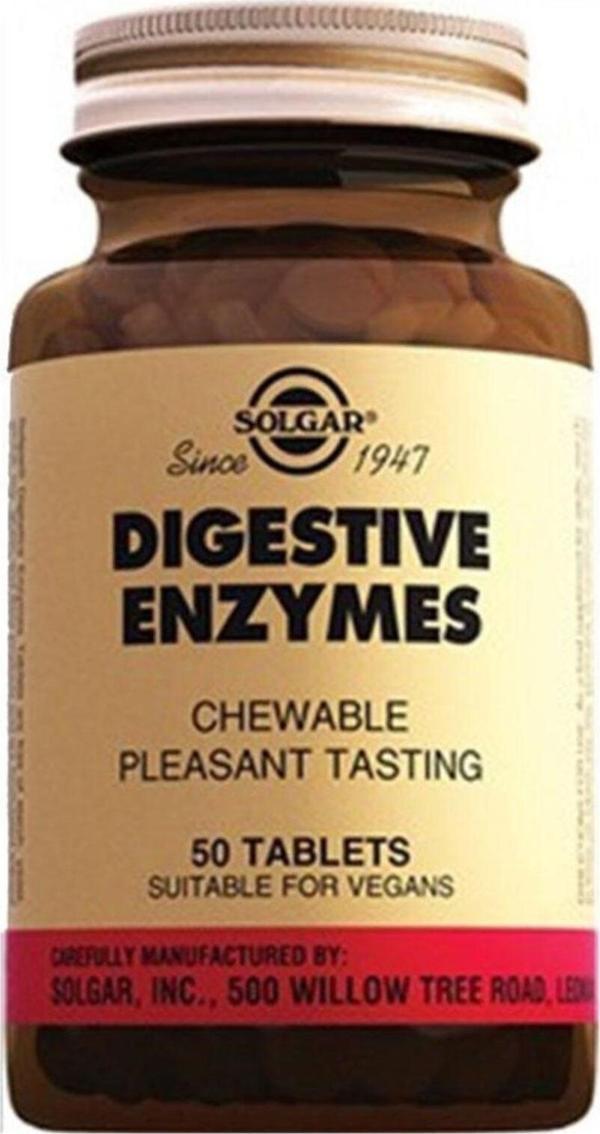 Solgar Digestive Enzymes 50 Tablet - Sindirim Enzimleri - Image 1