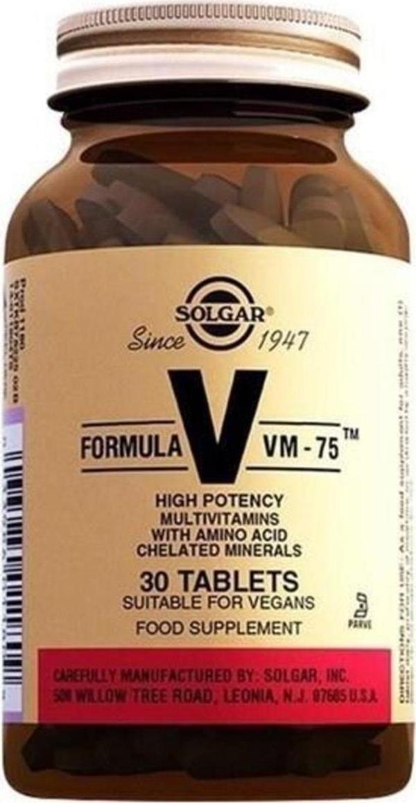 Solgar Vm 75 Multi Vitamin 30 Tablet - Image 1