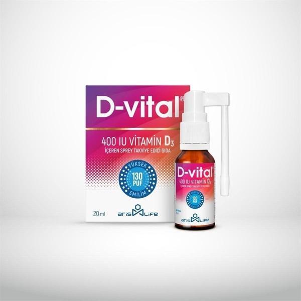 Aris Life D-Vital 400 Iu Vitamin D3 130 Puf - Image 1
