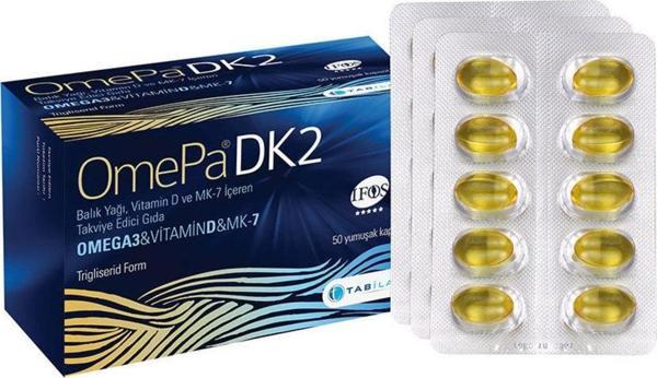 Omepa Dk2 Vitamin D7 + Mena Q7 - 50 Yumuşak Kapsül - Image 1