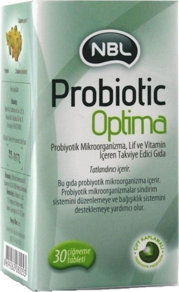 Nobel Probiotic Optima - 30 Çiğneme Tableti - Image 1