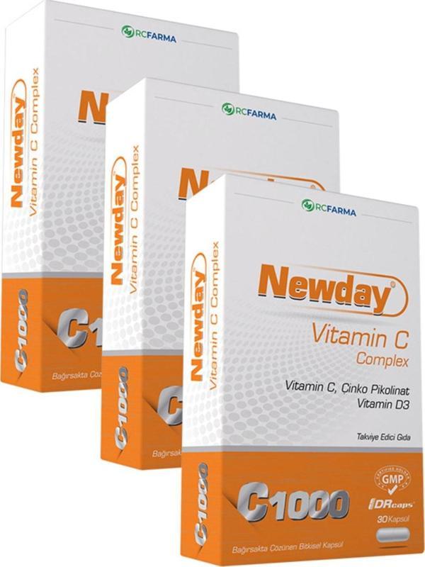 Ligone Newday Vitamın C Complex Kapsül 3X - Image 1