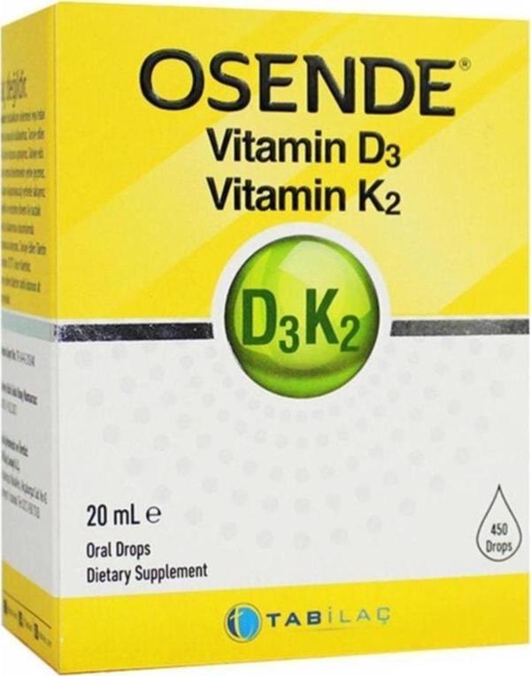 Tab İlaç Osende Vitamin D3 K2 Damla 20 ml - Image 1